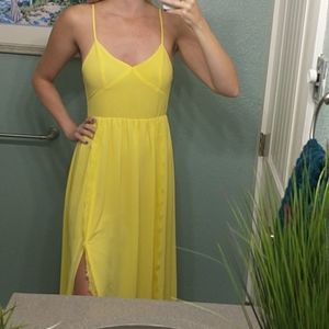Yellow Boho Maxi Dress